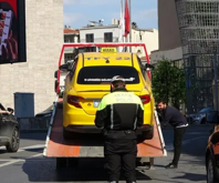İstanbul'da araç içi kamerası olmayan 10 ticari taksi trafikten men edildi