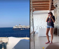 Burcu Özberk’ten Mykonos günaydını