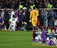 Genç futbolcu bir anda yere yığıldı, Fiorentina - Inter maçı yarıda kaldı