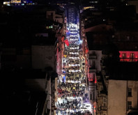 İstanbul'da Taksim Meydanı ve İstiklal Caddesi'nde yılbaşı yoğunluğu