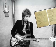 Bob Dylan'ın Mr Tambourine Man şarkısının söz taslağı 508 bin dolara satıldı 