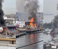 Pendik Marina'da yangın paniği