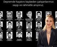 Melisa Tapan, depremde hayatını kaybeden Sabancı çalışanlarını unutmadı