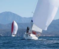 Yat yarışlarında Göcek Kış Trofesi'nin ikinci ayağı, Muğla'da başladı