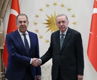 Cumhurbaşkanı Erdoğan, Rusya Dışişleri Bakanı Lavrov'u kabul etti