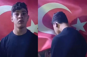 MİT bayrak provokatörünü yakaladı: Bayrağı öptü