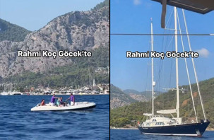 Rahmi Koç tatil için Göcek’te