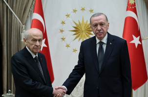 Erdoğan ve Bahçeli yaklaşık 1 saat görüştü