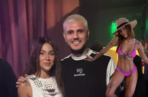 Mauro Icardi'den Greeicy Rendon'la sürpriz buluşma