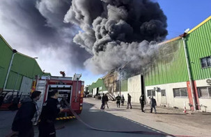 Adana'da geri dönüşüm tesisinde yangın