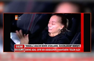 Çalışanlarına dağıttığı ikramiyeler nedeniyle adı Baba Patron’a çıkan Yüce Auto’nun sahibi Ahmet Yüce, söz verdiği otomobili canlı yayında teslim etti