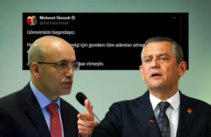 Mehmet Şimşek'ten Özgür Özel'e sosyal medyadan yanıt