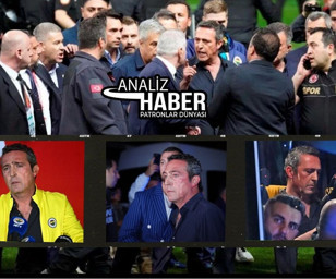 Galatasaray galibiyeti sonrası Fenerbahçe Başkanı Ali Koç sahaya indi, ortalık karıştı