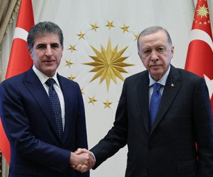 Cumhurbaşkanı Erdoğan, Barzani'yi kabul etti