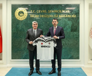 Beşiktaş'ın yeni başkanı Serdal Adalı, Çevre ve Şehircilik Bakanı Murat Kurum'la görüştü