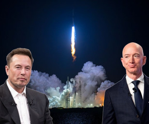 Dünyanın en zengini Elon Musk'tan dünyanın en zengin ikinci kişisi Jeff Bezos'a Blue Origin tebriği