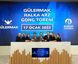 Halka arz süreci tamamlanan Gülermak’in hisseleri, Borsa İstanbul’da düzenlenen törenle işlem görmeye başladı