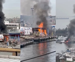 Pendik Marina'da yangın paniği