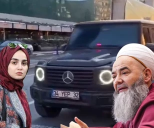 Kızı Yüsra’nın düğününde gelinlik giymesine itiraz eden Cübbeli Ahmet, çakarlı Mercedes cipe ise laf etmedi