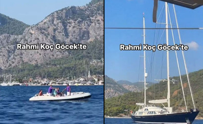 Rahmi Koç tatil için Göcek’te