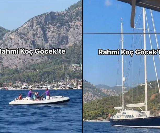 Rahmi Koç tatil için Göcek’te