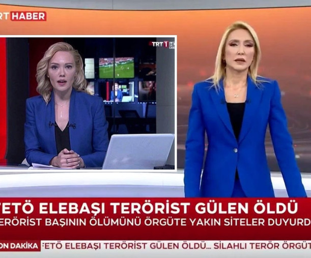 TRT spikeri, ölüm haberini 15 Temmuz kıyafetiyle verdi