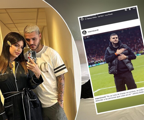 Mauro Icardi'den Wanda Nara'ya Johnny Depp'li yeni mesaj