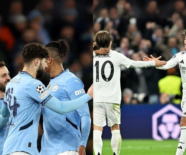 UEFA Şampiyonlar Ligi'nde erken final: Manchester City-Real Madrid