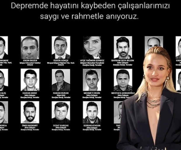 Melisa Tapan, depremde hayatını kaybeden Sabancı çalışanlarını unutmadı