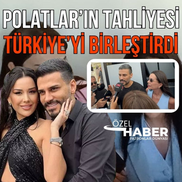 Polat çiftinin tahliye şovu