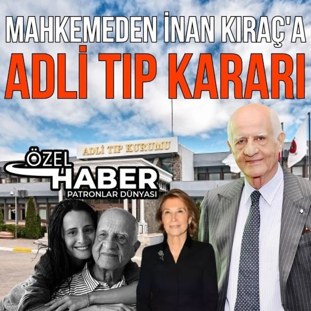 Mahkemeden İnan Kıraç'a Adli Tıp kararı