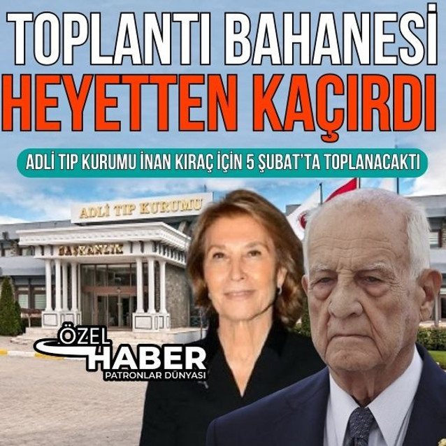 Toplantı bahanesi heyetten kaçırdı