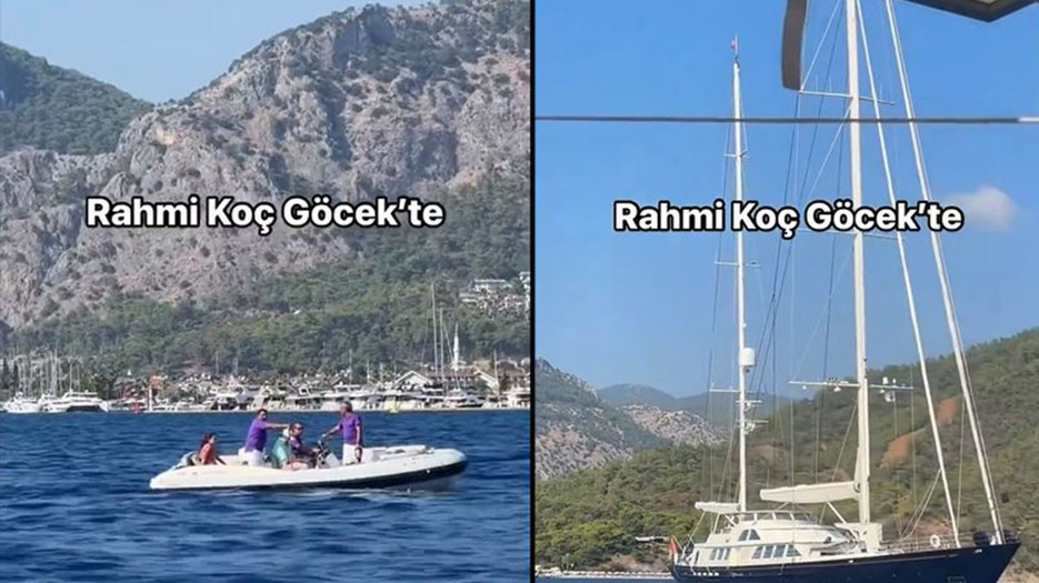 Rahmi Koç tatil için Göcek’te