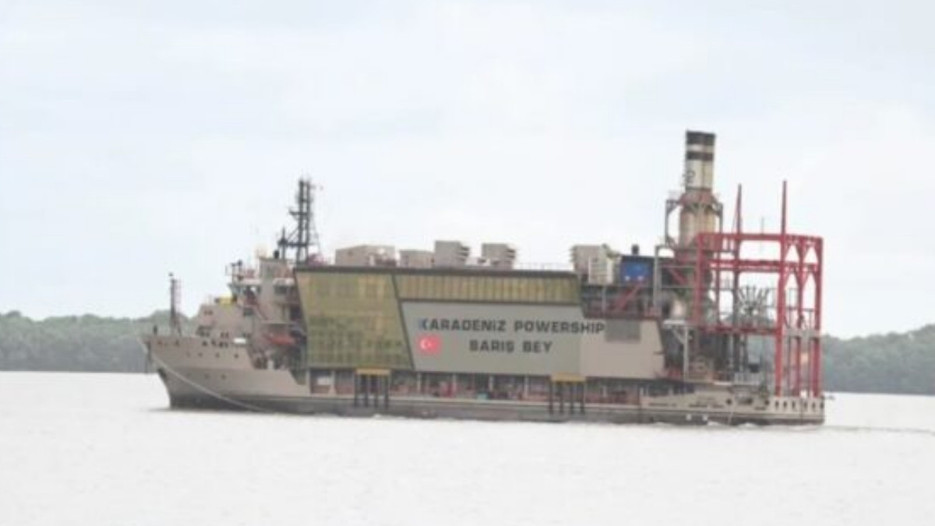 Karadeniz Holding’in elektrik gemisi Guyana'ya geldi