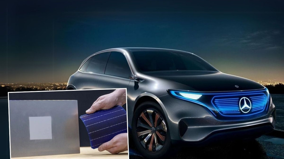 Elektrikli Mercedes'e solar boya dopingi