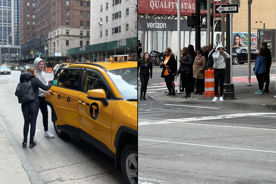 Eylem Tok ve oğlu Timur Cihantimur New York'ta görüntülendi