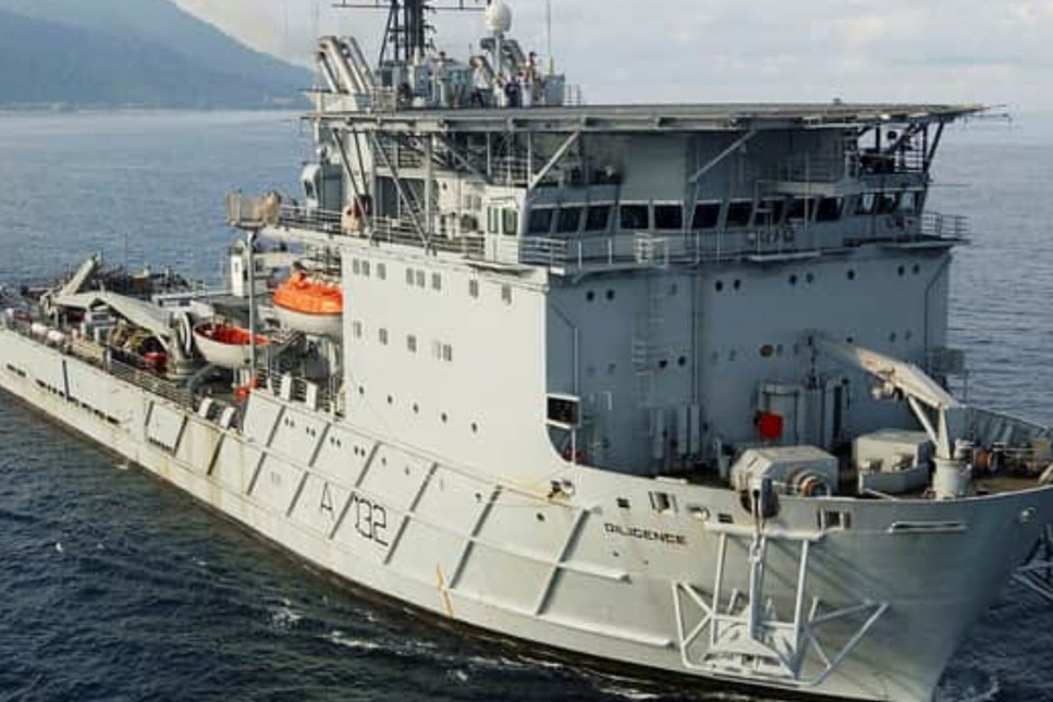 Falkland onarım gemisi RFA Diligence, geri dönüşüm için Türkiye'ye gönderildi
