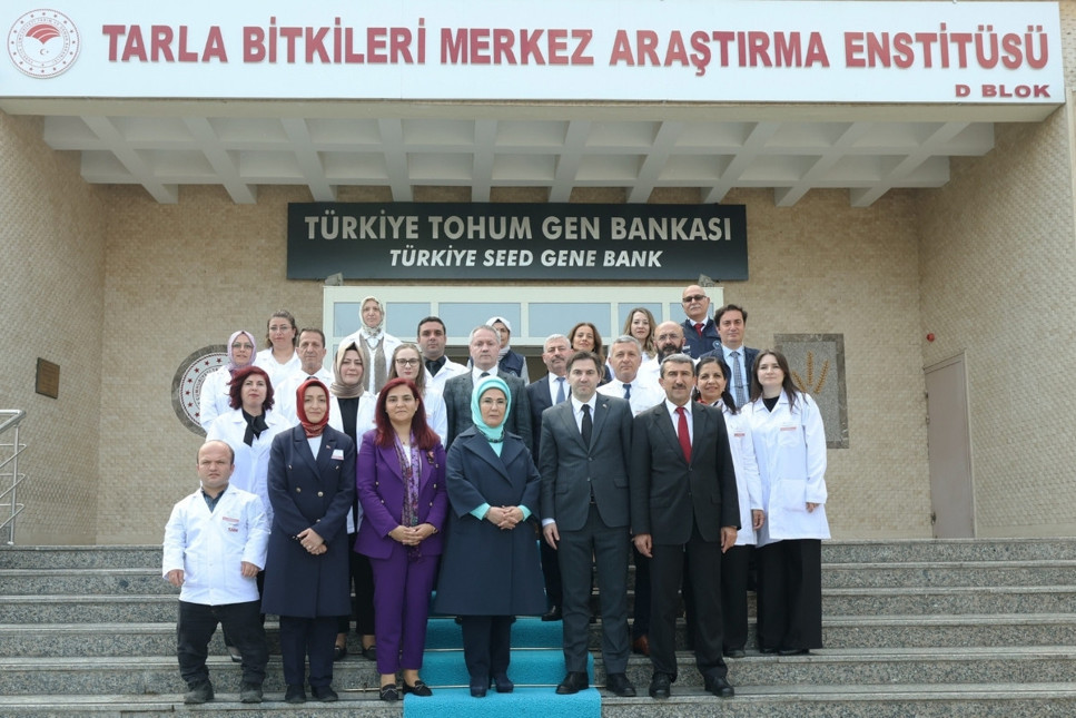 Emine Erdoğan'dan tohum gen bankasına ziyaret