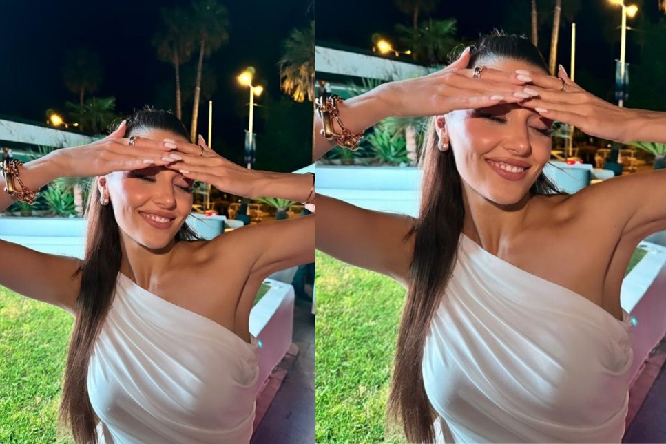 Hande Erçel'den ilk Cannes pozu geldi