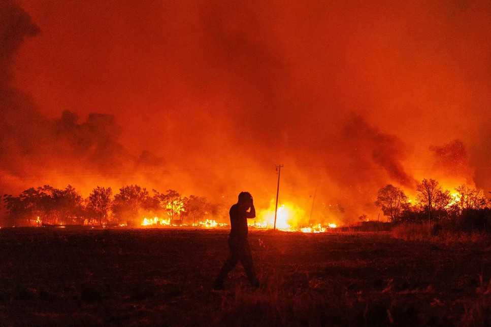 Yunanistan'da orman yangını: Türk vatandaşı gözaltında