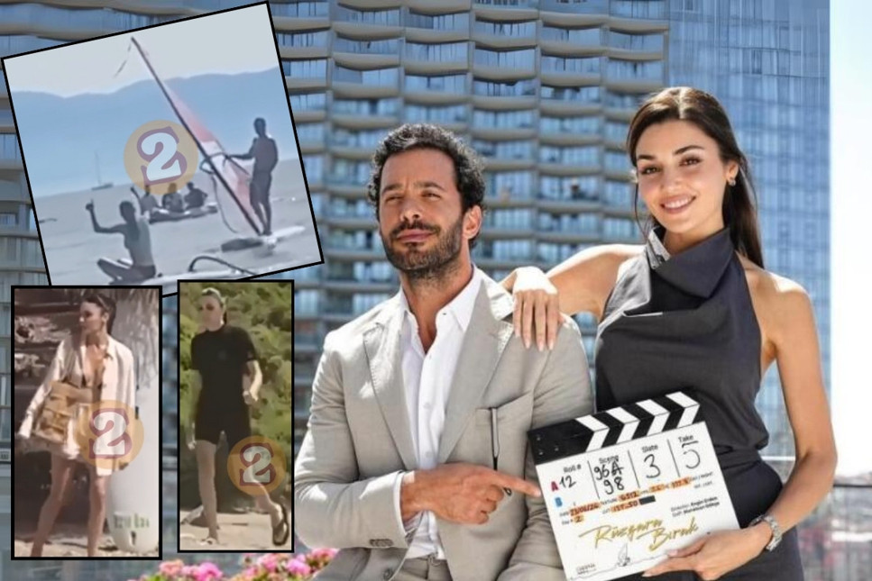 Hande Erçel ve Barış Arduç'un başrol oynayacağı 'Rüzgara Bırak' filminden videolar gelmeye başladı