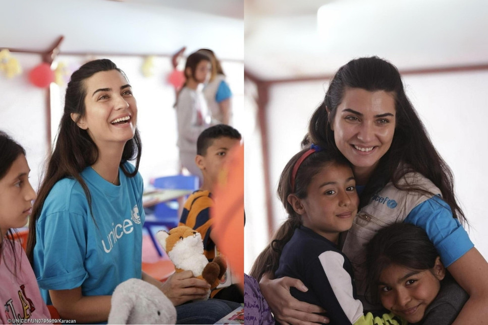 UNICEF iyi niyet elçisi Tuba Büyüküstün'ün doğum gününü unutmadı