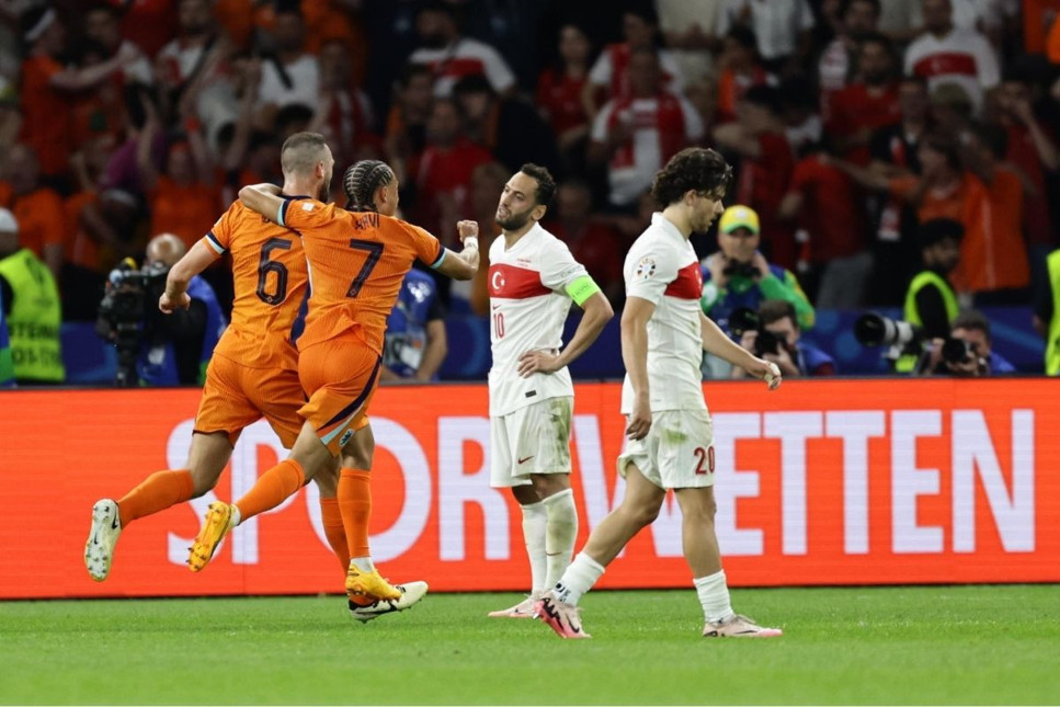 EURO 2024 Çeyrek Final maçında Hollanda, Türkiye'yi 2-1 mağlup etti