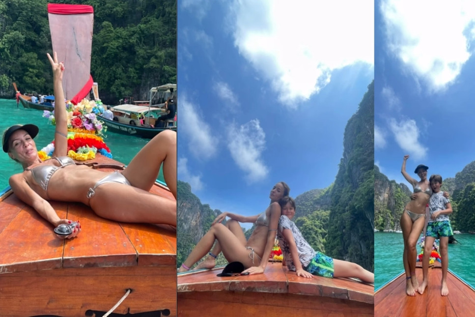 Bade İşçil oğluyla Phuket tatiline çıktı