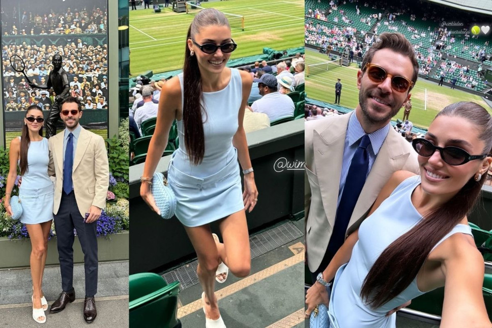 Hande Erçel ve Hakan Sabancı, Wimbledon finalinde