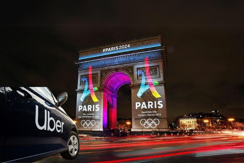 Paris Olimpiyatları'nda 40 bin sürücü Uber'le hizmet verecek