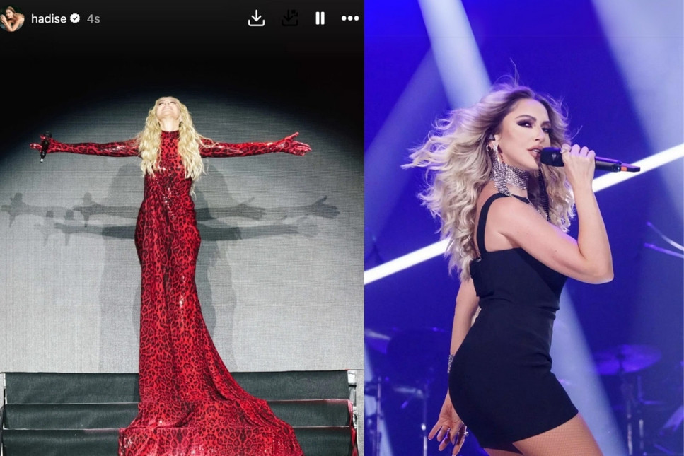 Şarkıcı Hadise Harbiye konserinde eleştirilere yanıt verdi: Gayet Kapalıyım