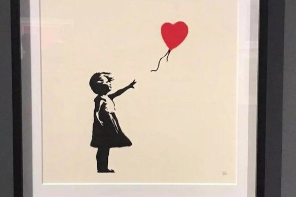 Bansky'in Balonlu Kız eseri bulundu