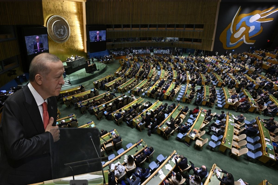 Cumhurbaşkanı Erdoğan BM Genel Kurulu'nda konuştu: Ey BM, soykırıma dur demek için daha ne bekliyorsunuz?