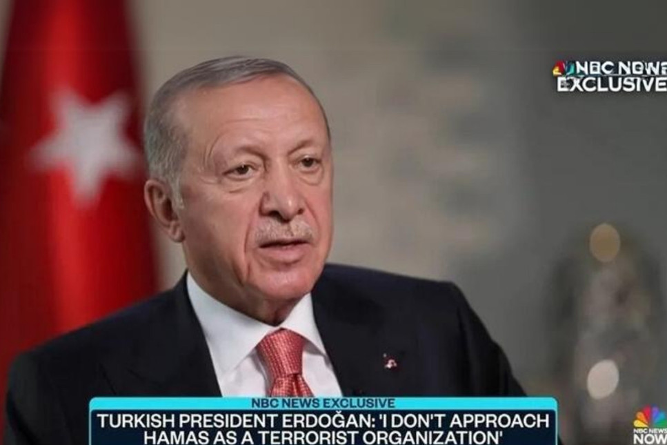 Erdoğan NBC News'a konuştu: Hamas direniş grubudur